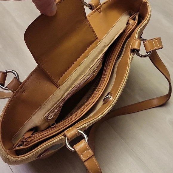 Womens Vintage Woven Straw Shoes‎ Flip Flops Boots Heels Multi Pocket Satchel - Picture 8 of 14